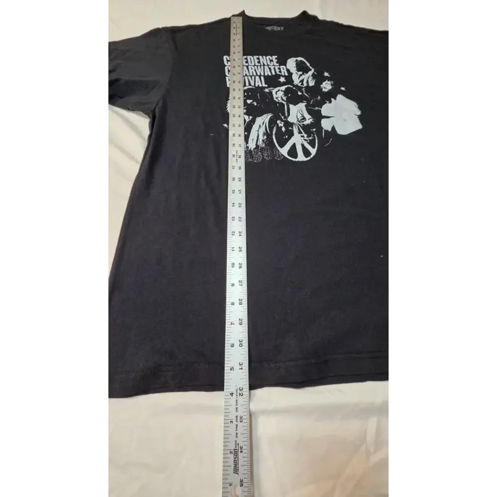 Creedence Clearwater Revival CCR Graphic T-Shirt Band Tee Black Men's XL nwot